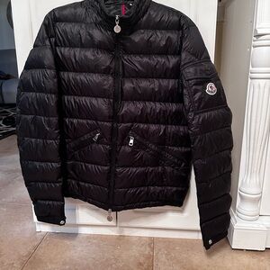 Moncler Black light puffer jacket men size 2 Longue Saison Down Certified